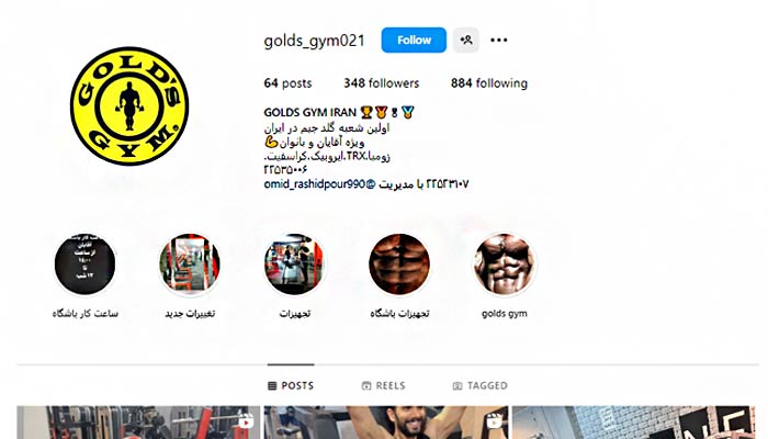 golds gym insta