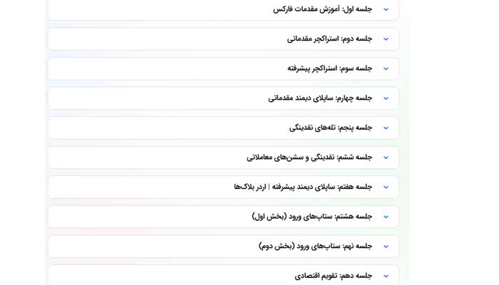 بهترین دوره آموزش فارکس 8 پارسیان بورس